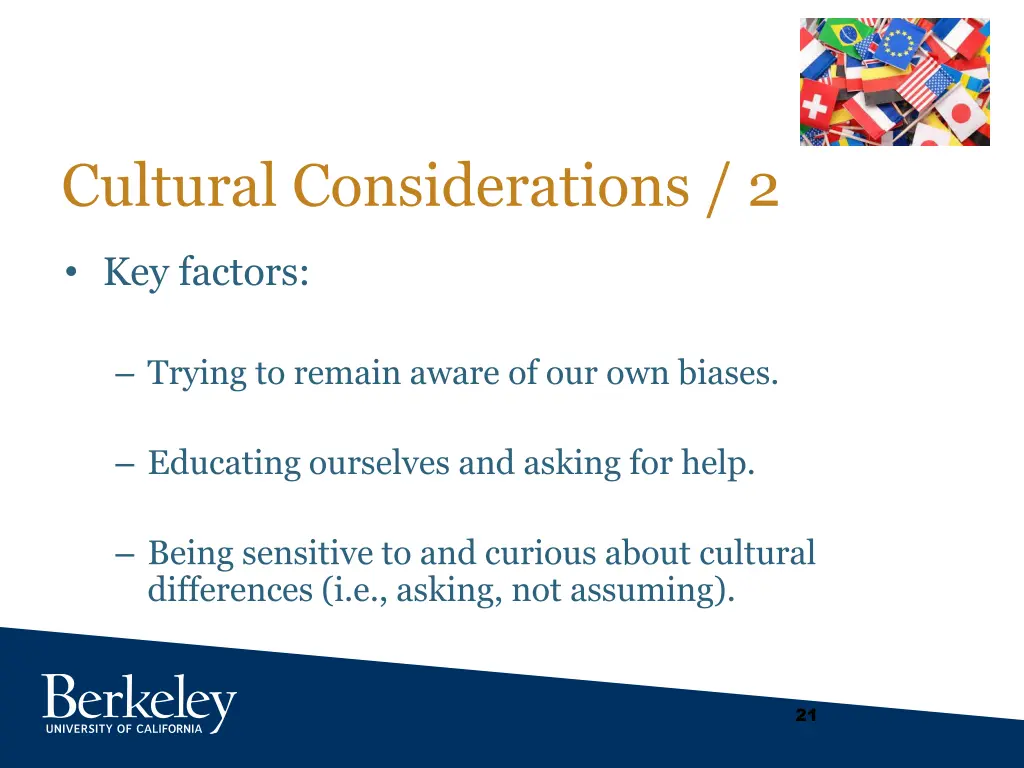 cultural considerations 2