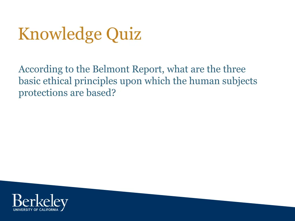 knowledge quiz