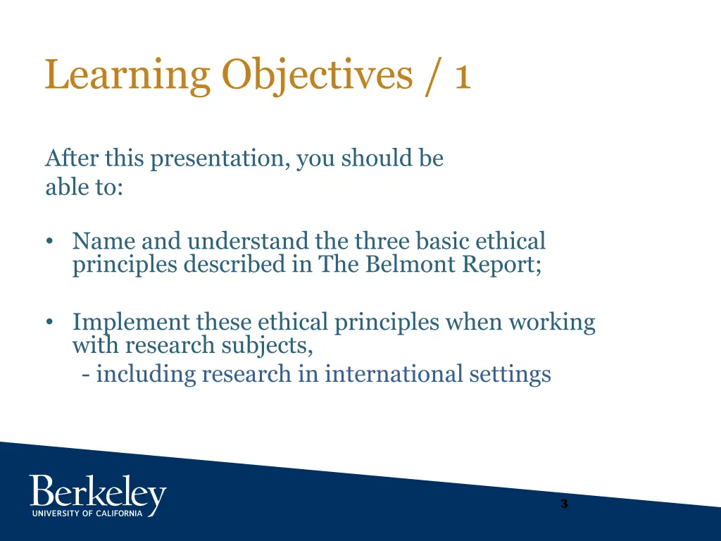 learning objectives 1