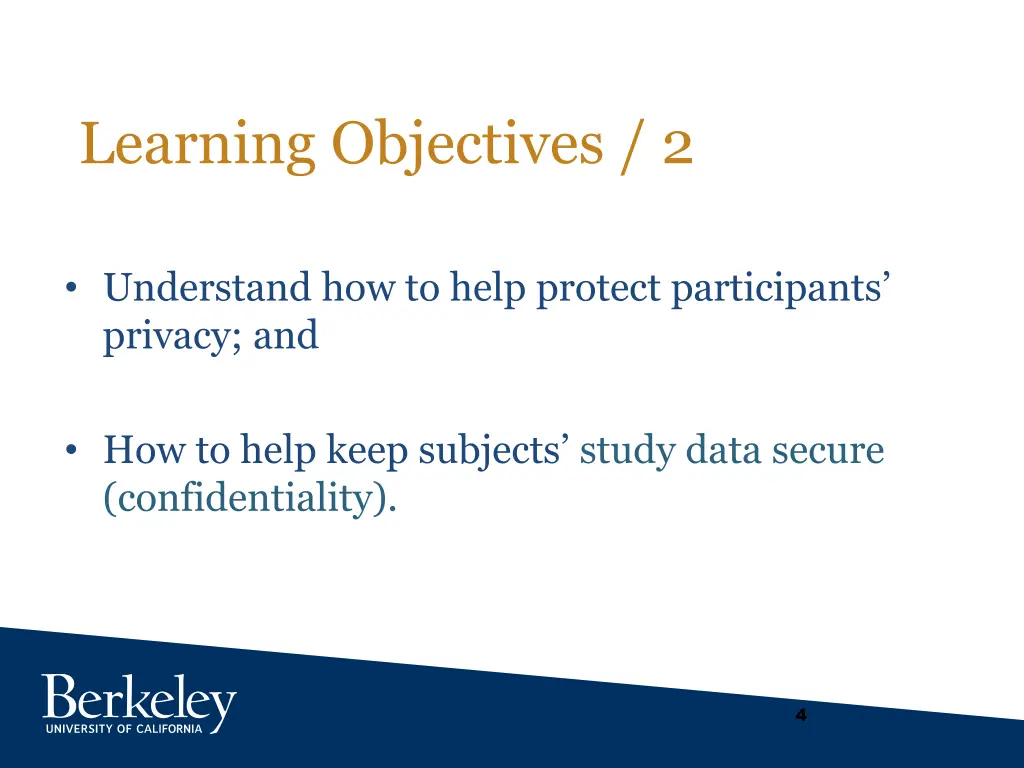 learning objectives 2