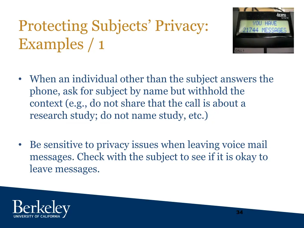 protecting subjects privacy examples 1