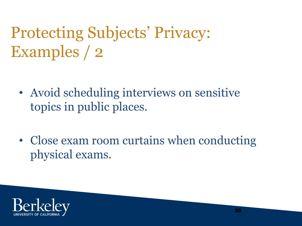 protecting subjects privacy examples 2