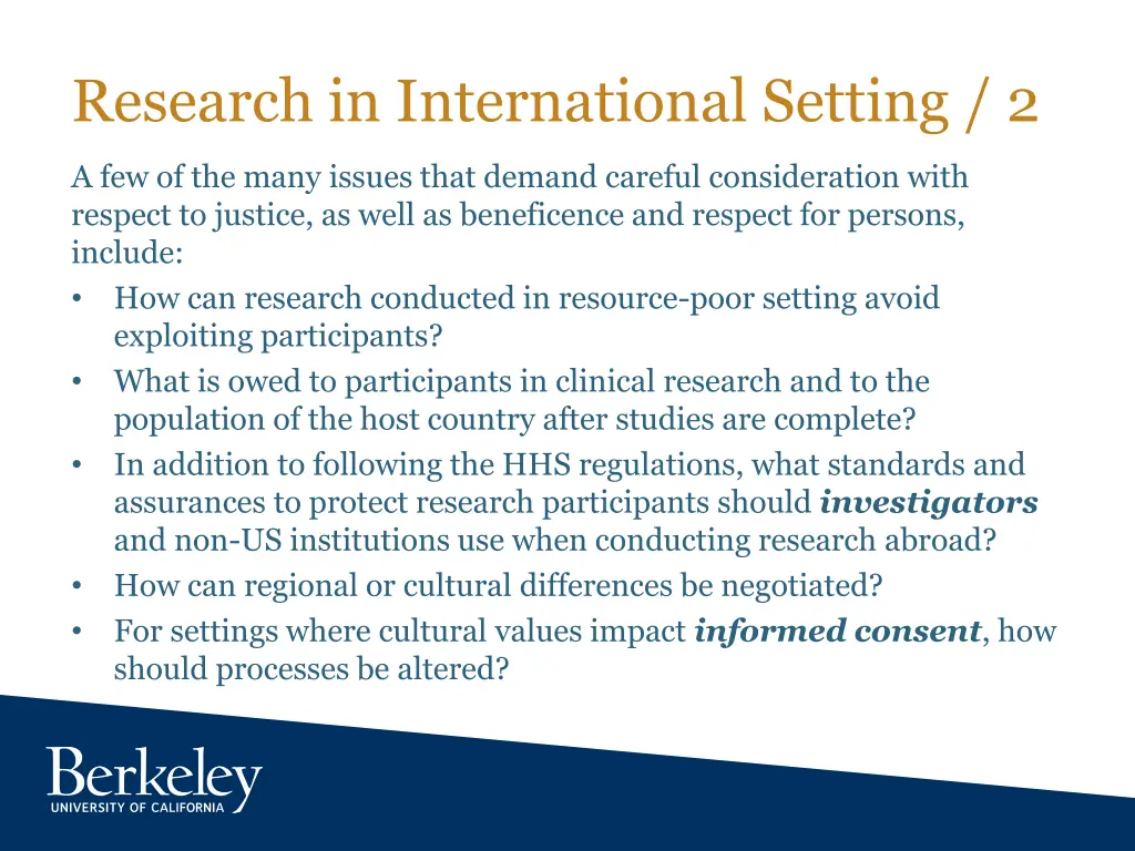 research in international setting 2