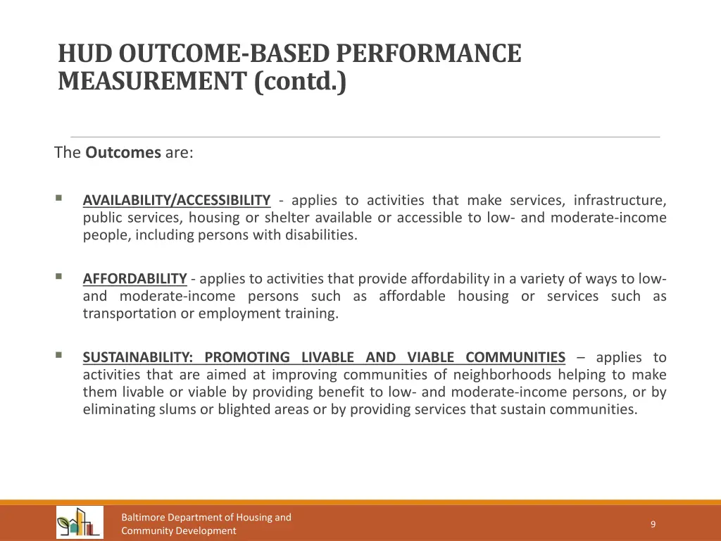 hud outcome based performance measurement contd