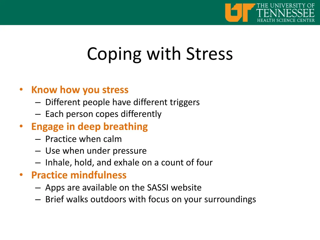 coping with stress