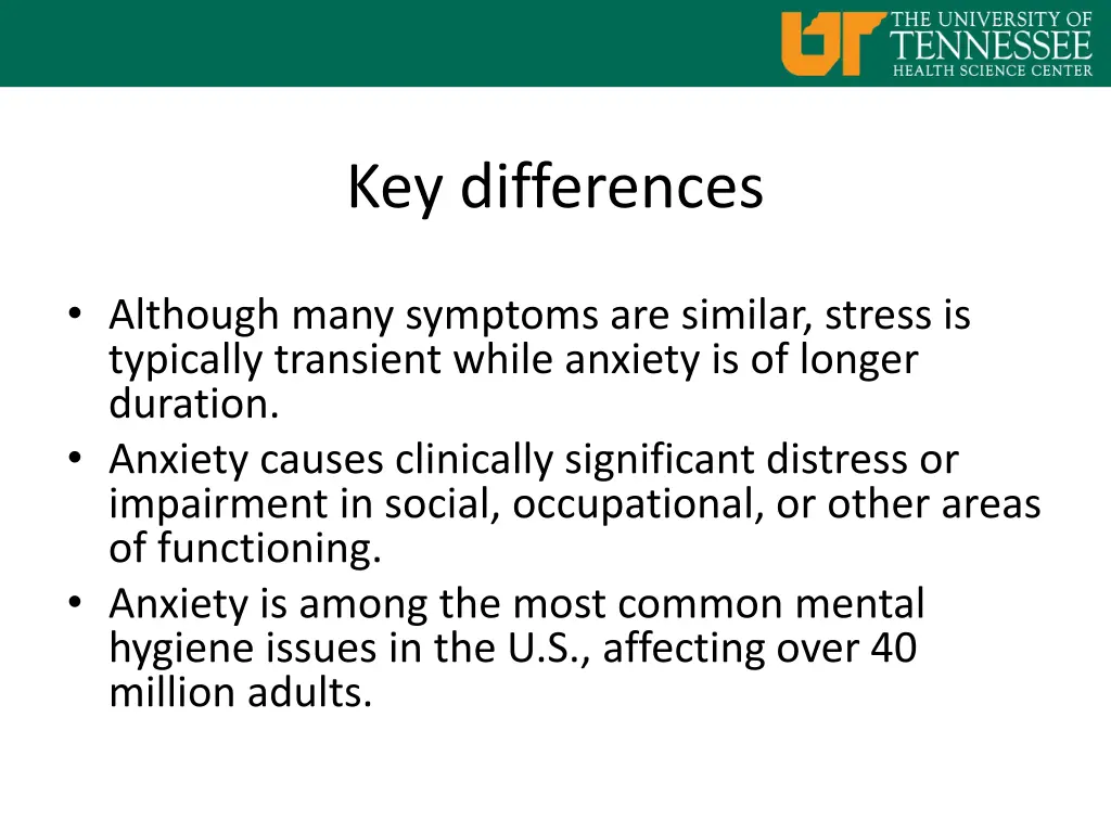 key differences