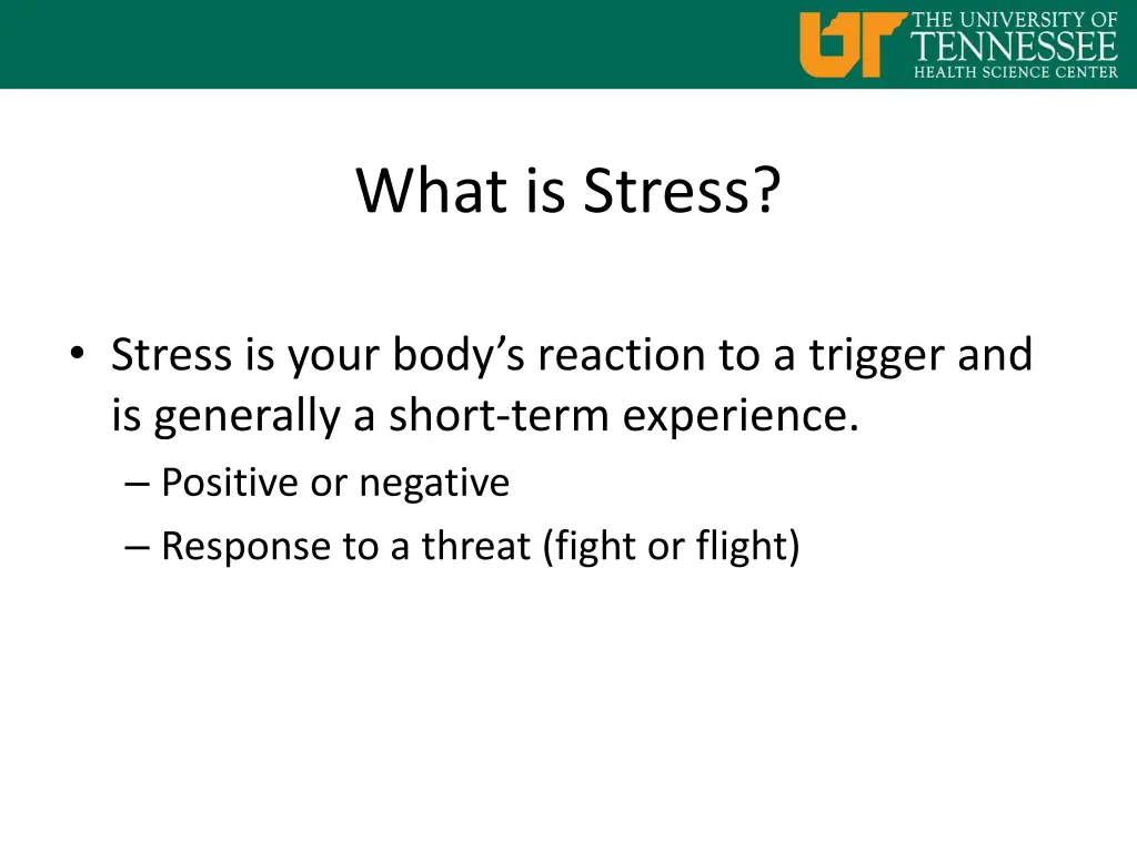 what is stress