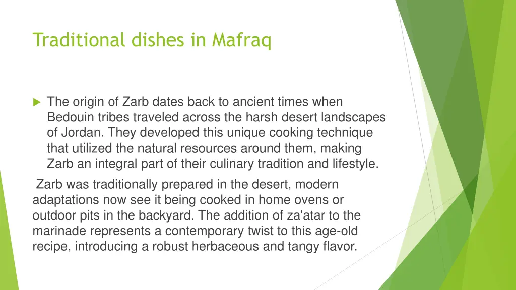 traditional dishes in mafraq