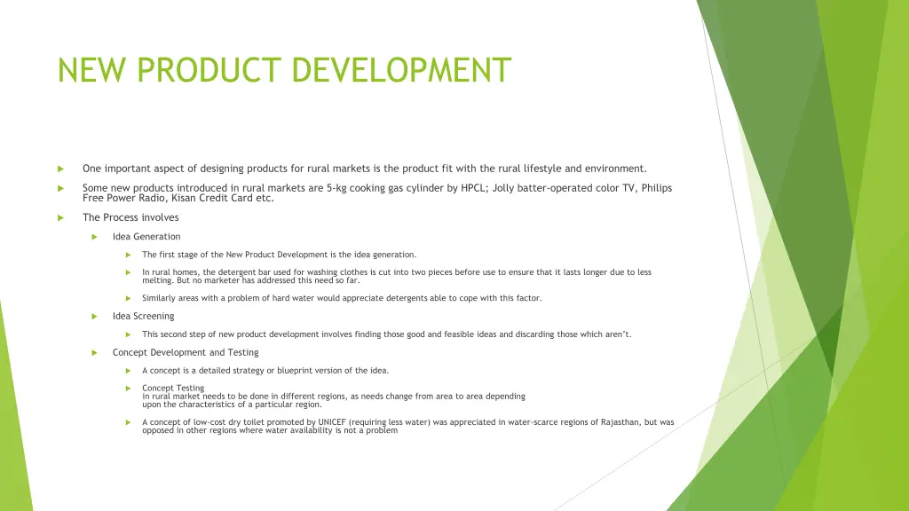 new product development