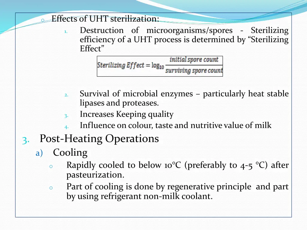 o effects of uht sterilization destruction