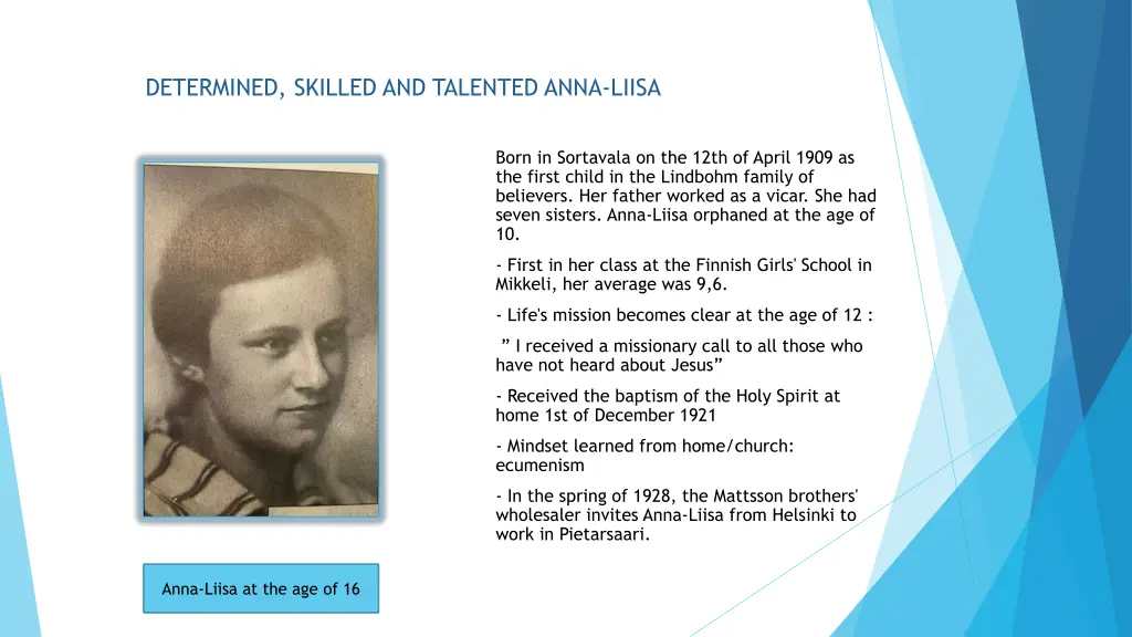 determined skilled and talented anna liisa