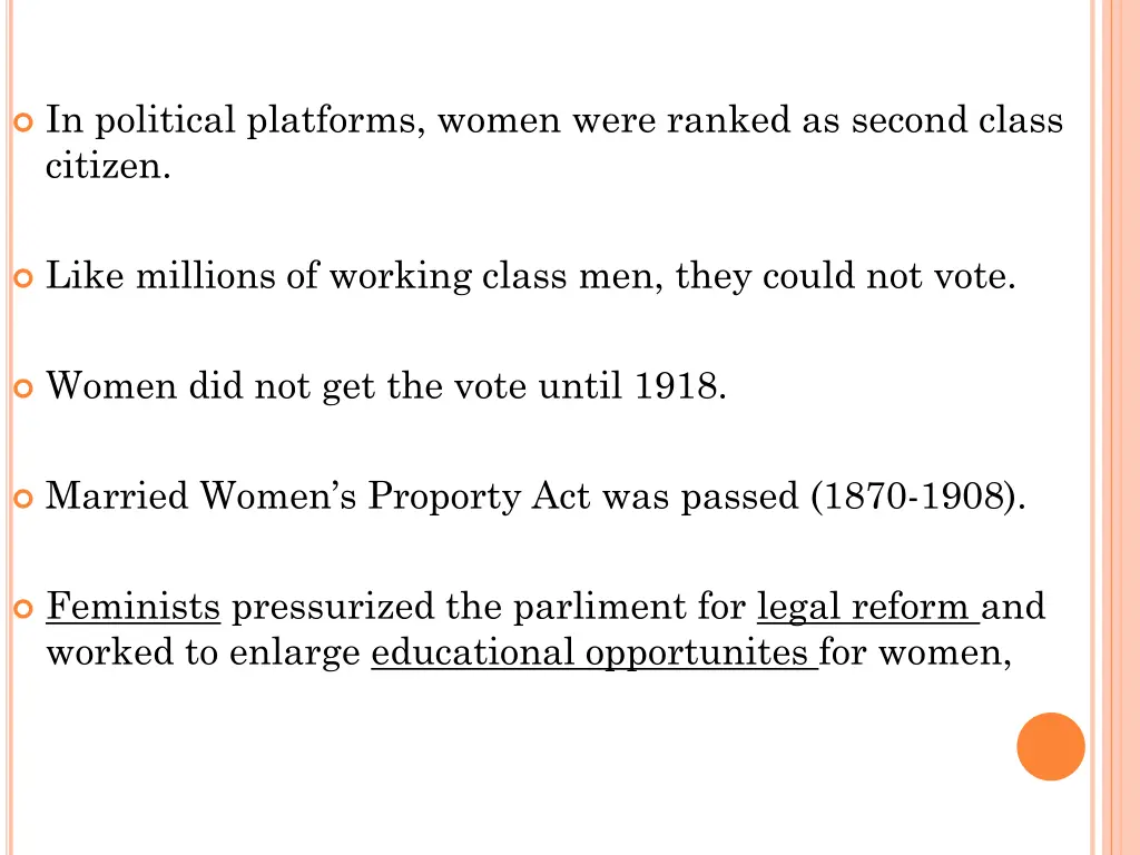 in political platforms women were ranked