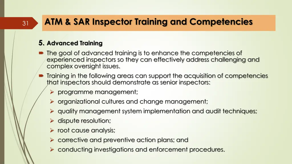 atm sar inspector training and competencies 11