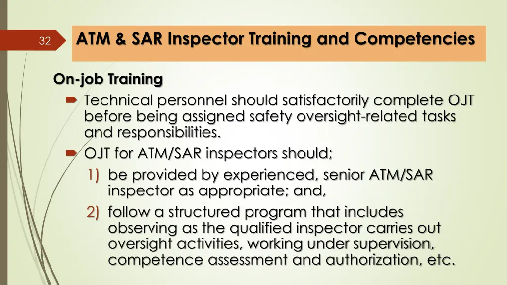 atm sar inspector training and competencies 12