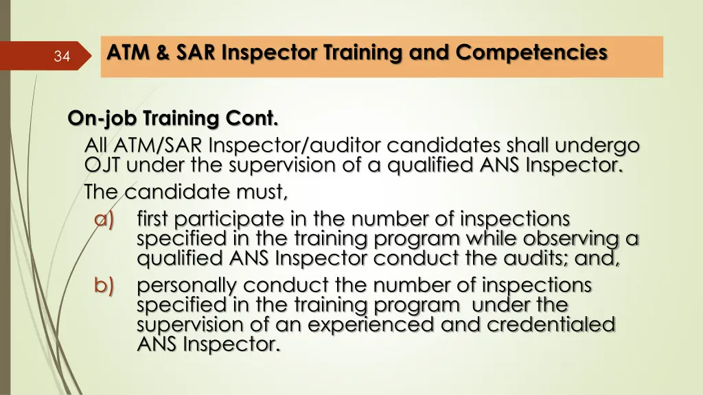 atm sar inspector training and competencies 14