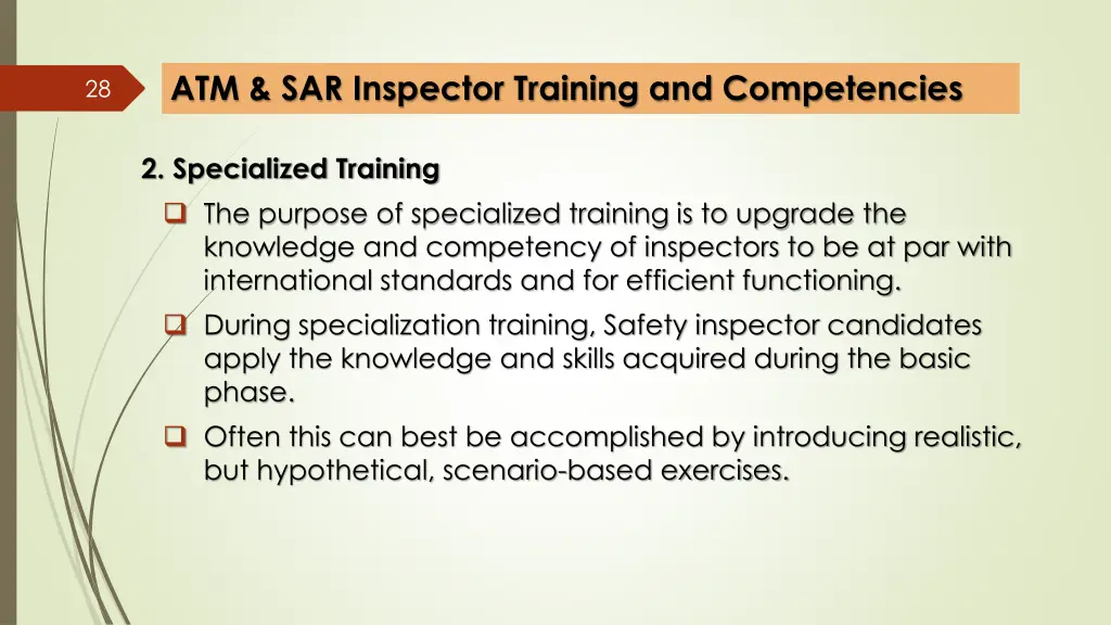 atm sar inspector training and competencies 9