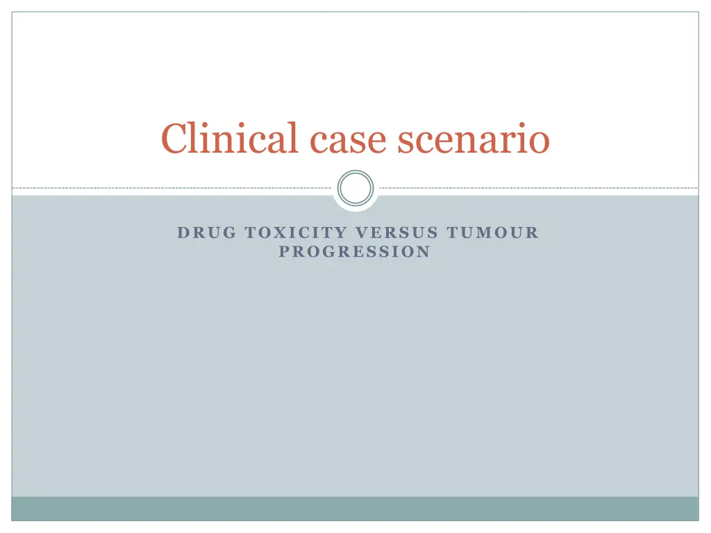 clinical case scenario 1