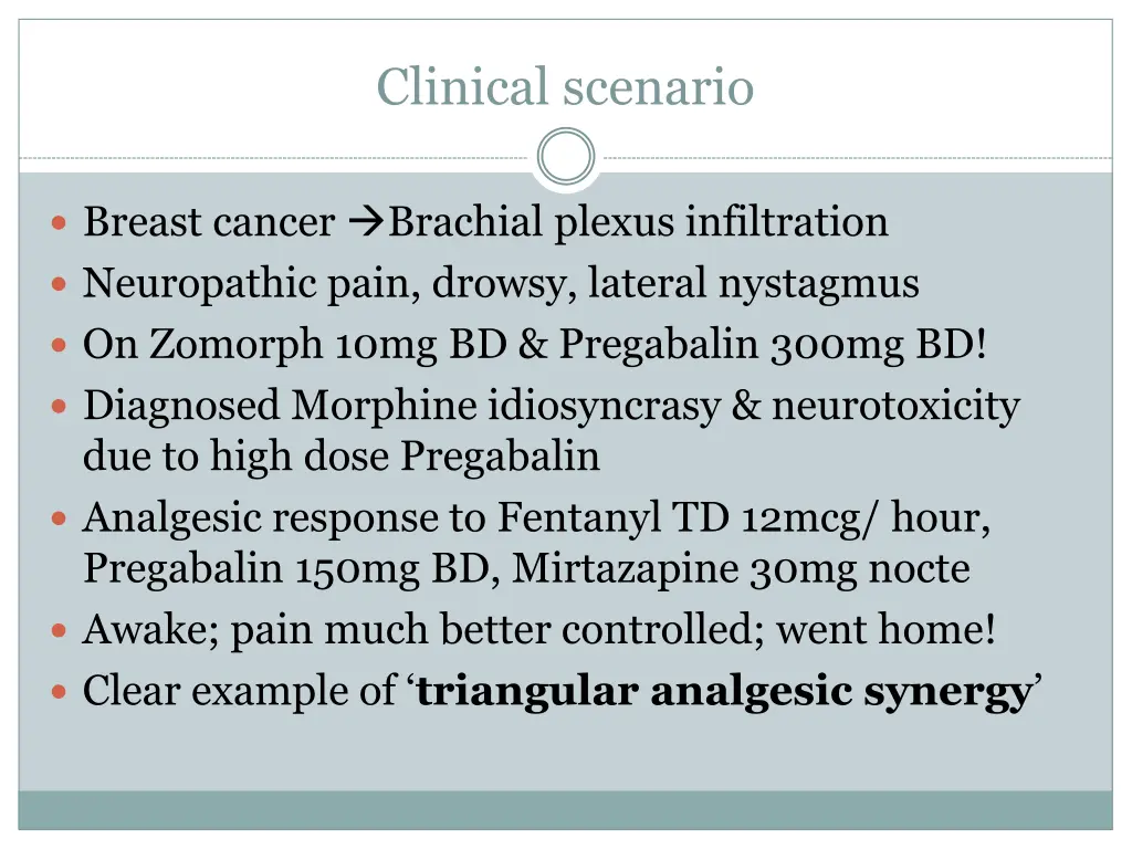 clinical scenario