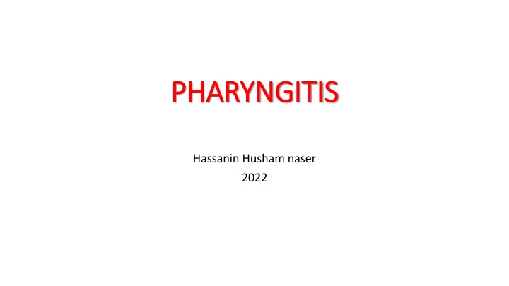 pharyngitis pharyngitis