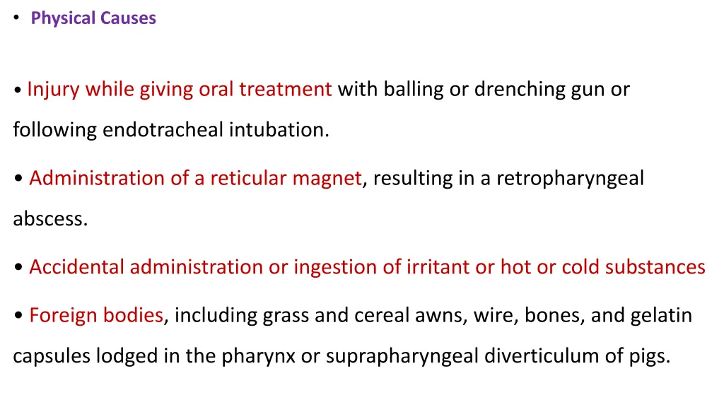 physical causes