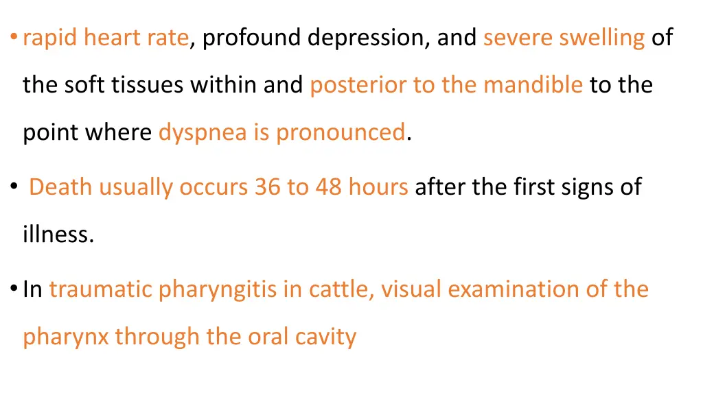 rapid heart rate profound depression and severe