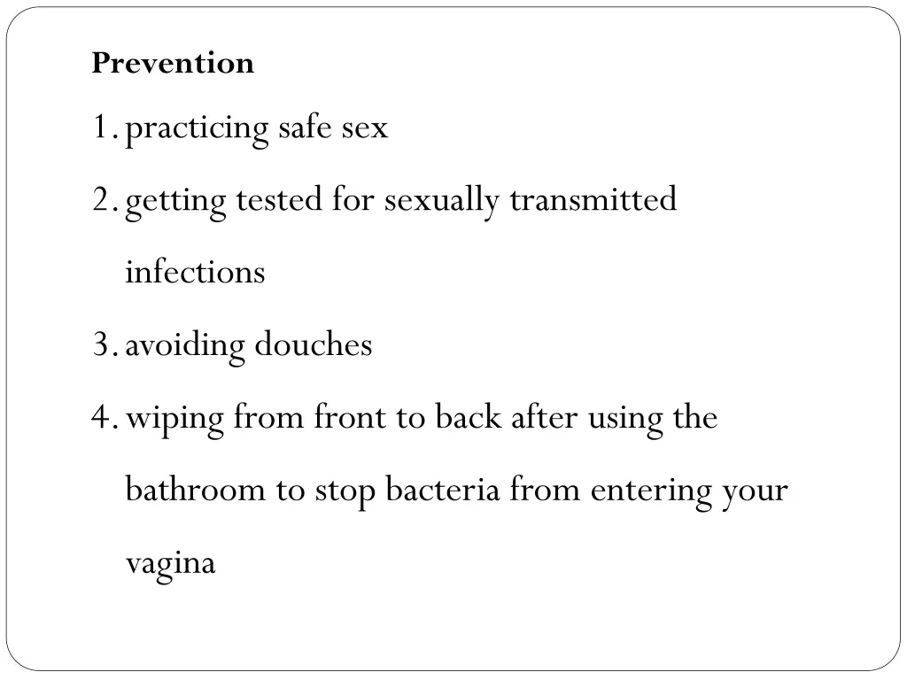 prevention