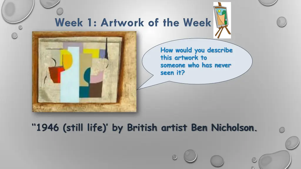 week 1 artwork of the week