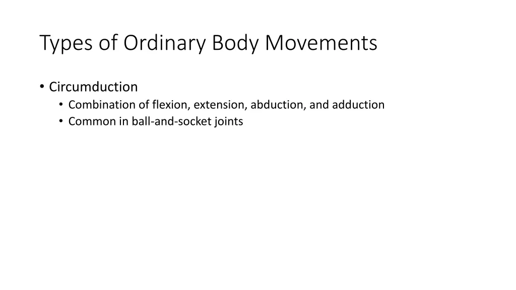 types of ordinary body movements 3