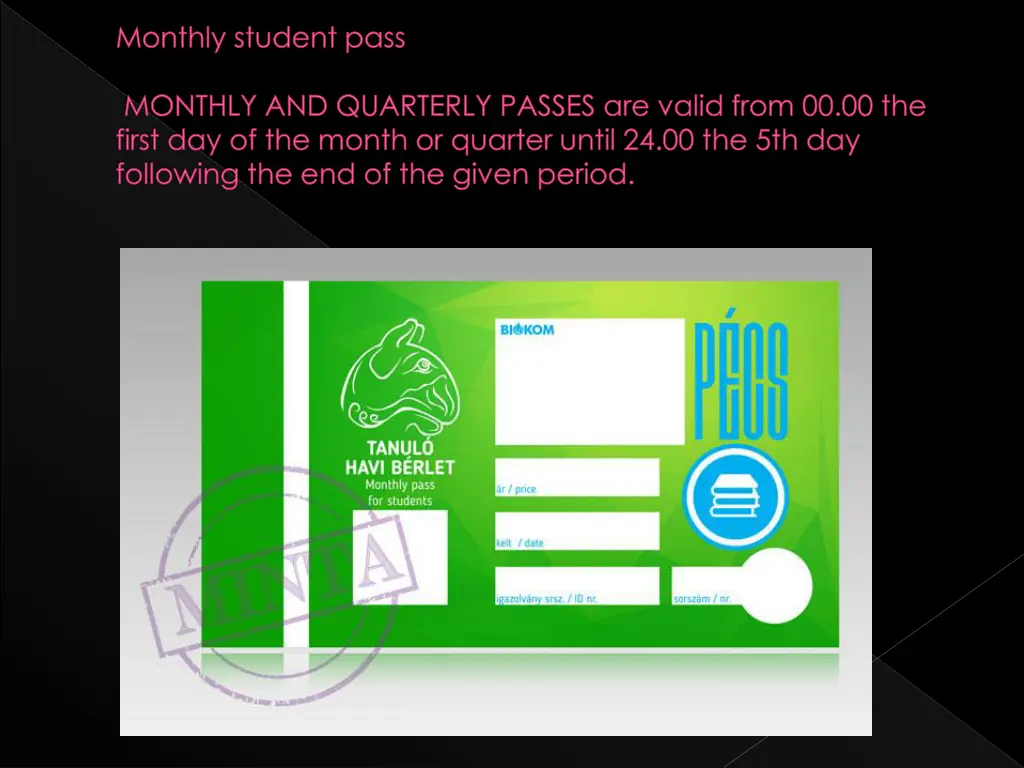 monthly student pass