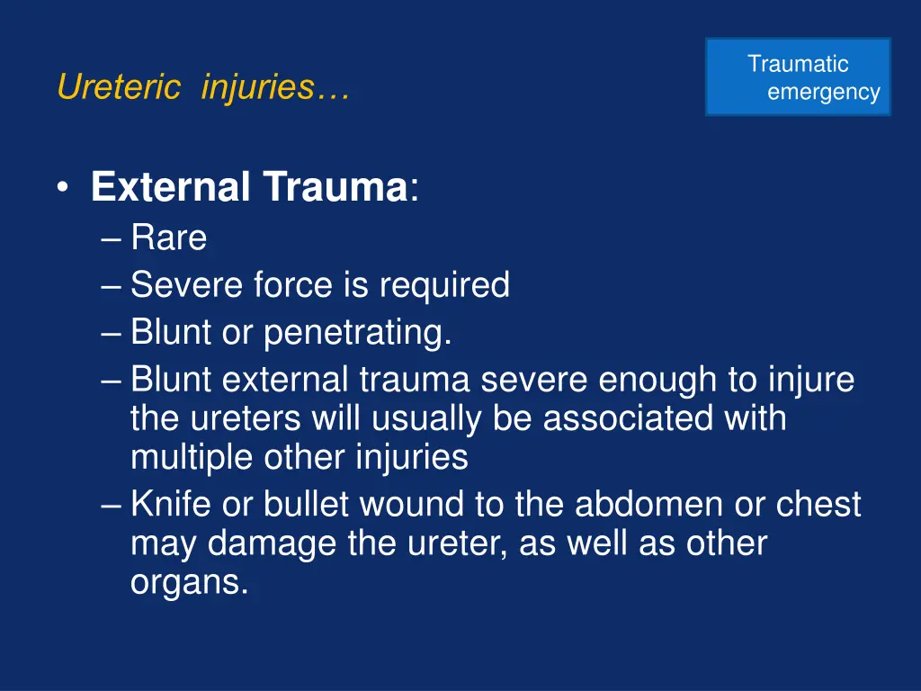 traumatic emergency 7