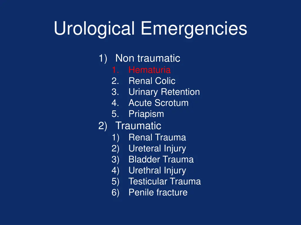 urological emergencies 2