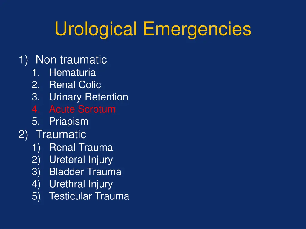 urological emergencies 5