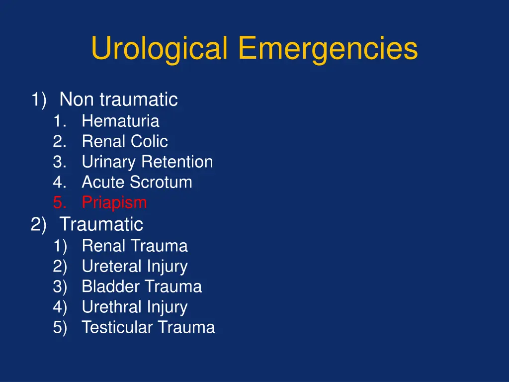 urological emergencies 6