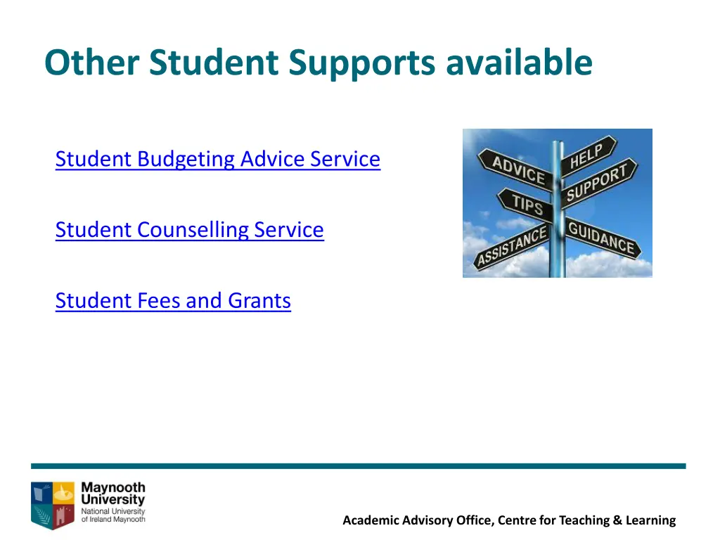 other student supports available