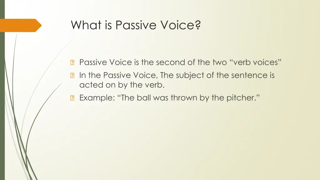 what is passive voice