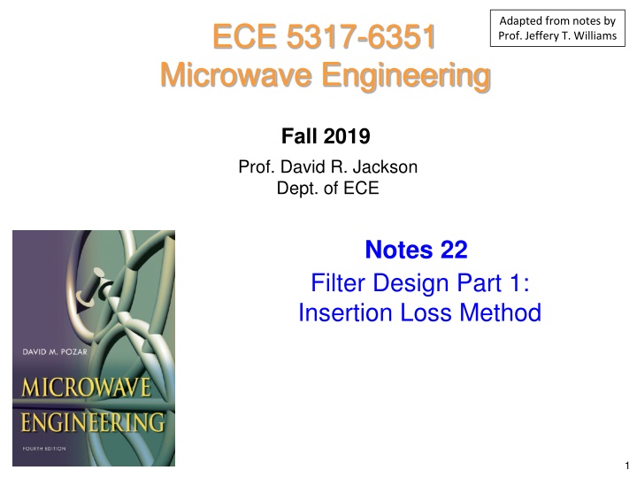 adapted from notes by prof jeffery t williams