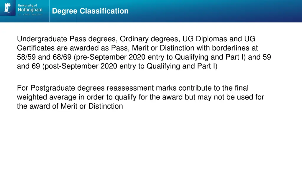 degree classification 1