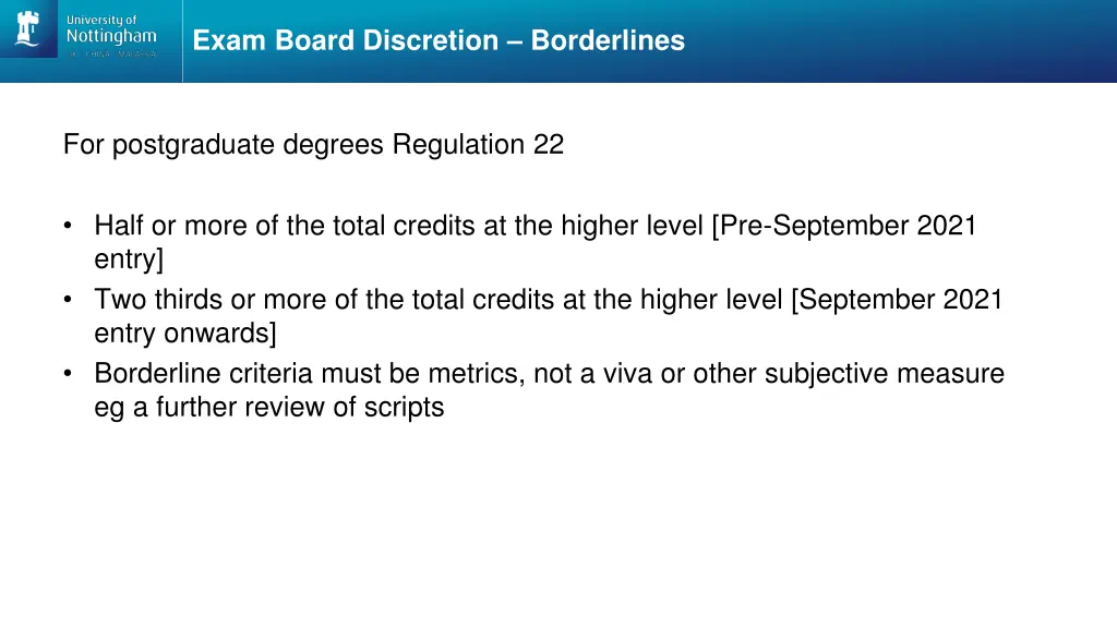 exam board discretion borderlines 1