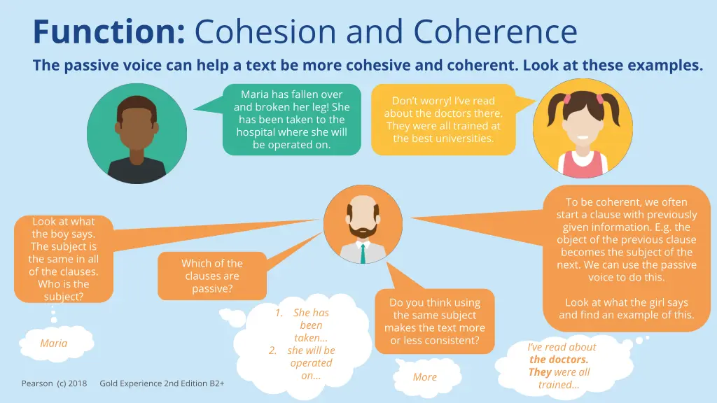 function cohesion and coherence the passive voice