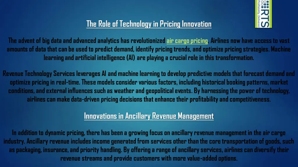 the role of technology in pricing innovation