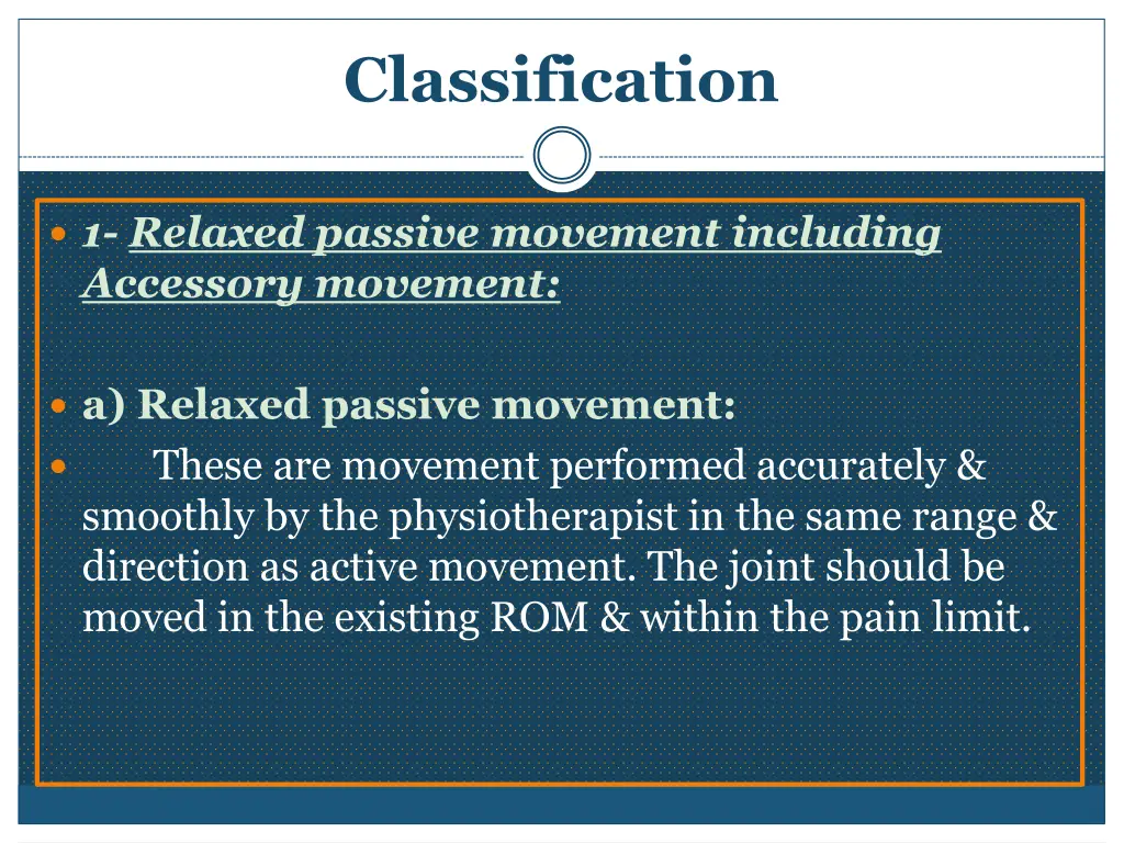 classification