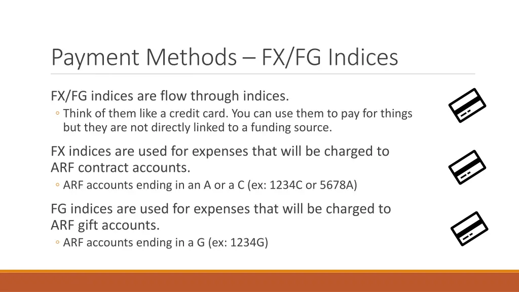 payment methods fx fg indices