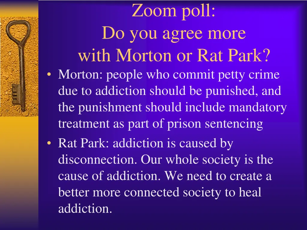 zoom poll do you agree more with morton