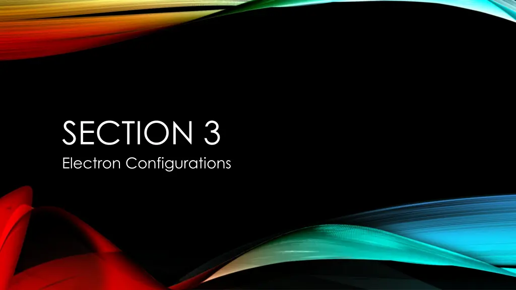 section 3 electron configurations