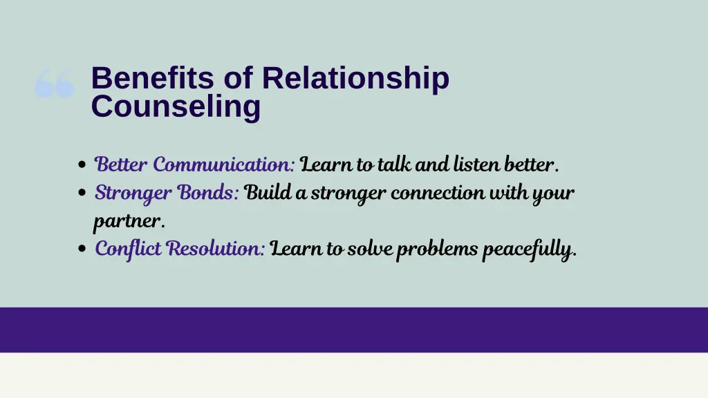 benefits of relationship counseling