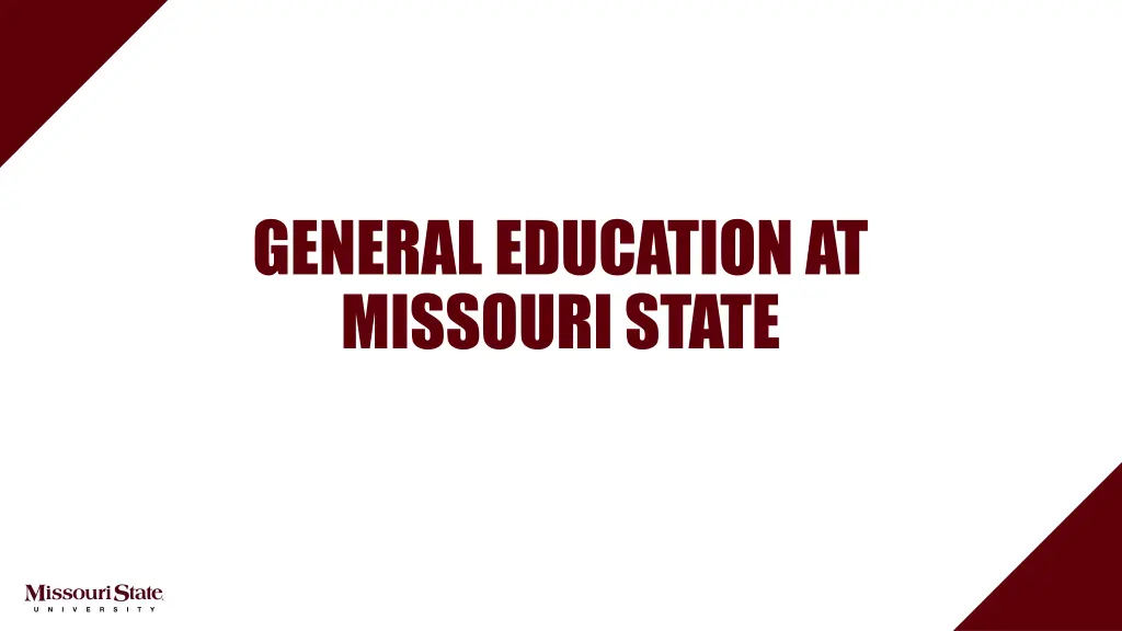 general education at missouri state