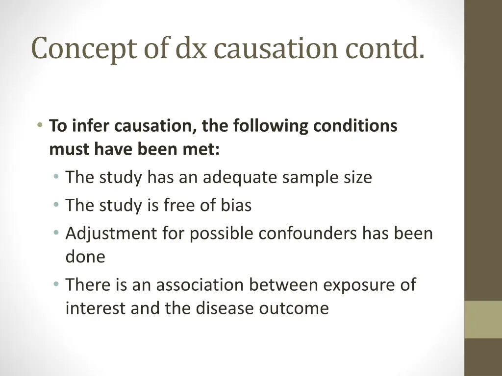 concept of dx causation contd 1