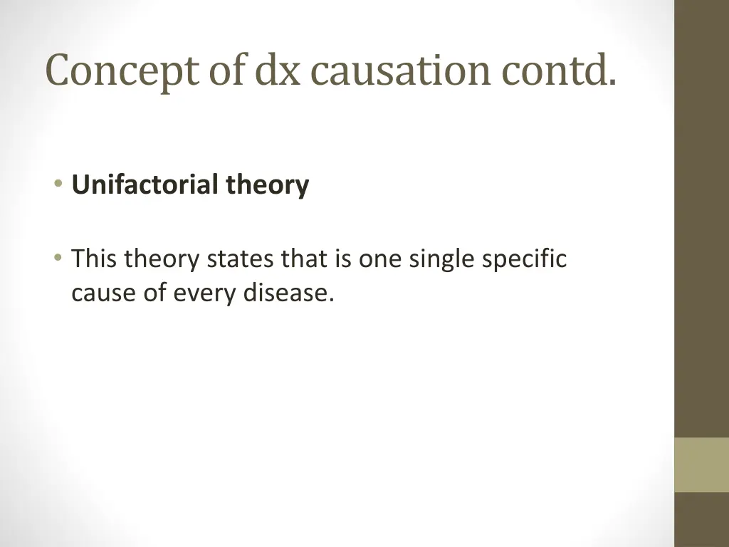 concept of dx causation contd 16