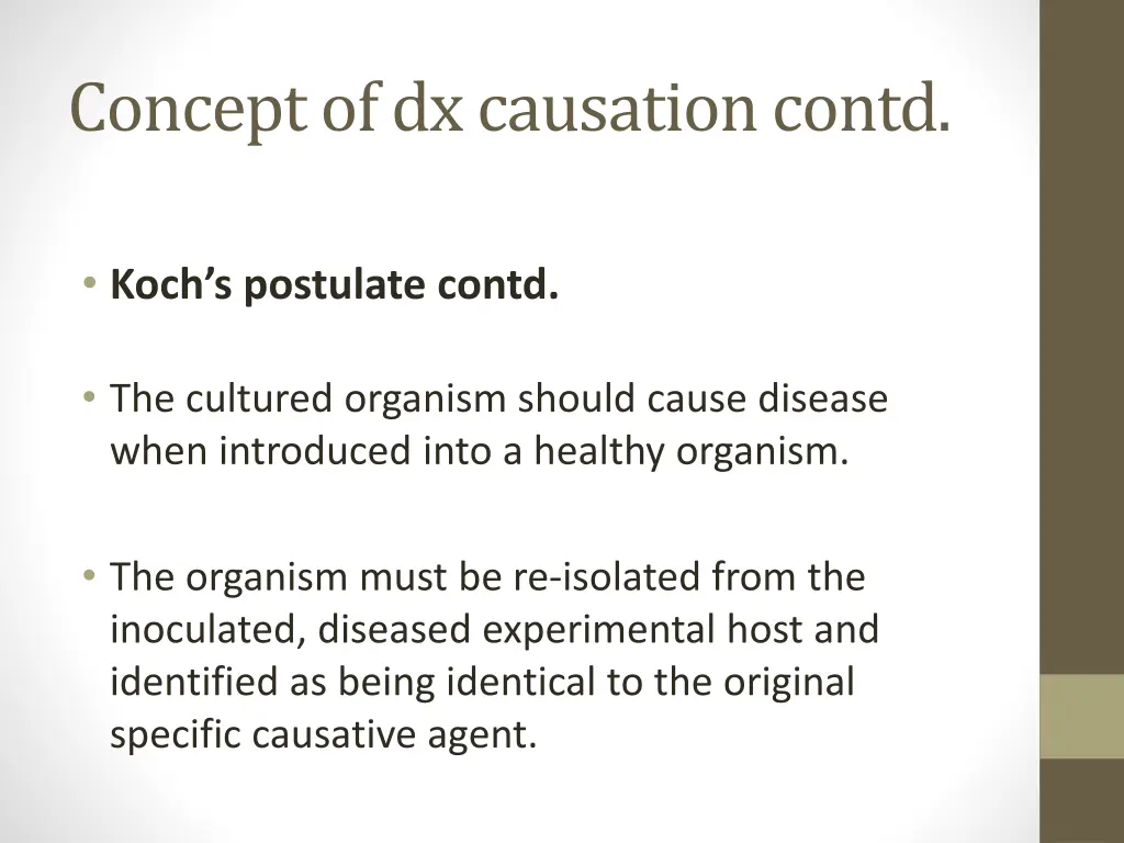 concept of dx causation contd 18