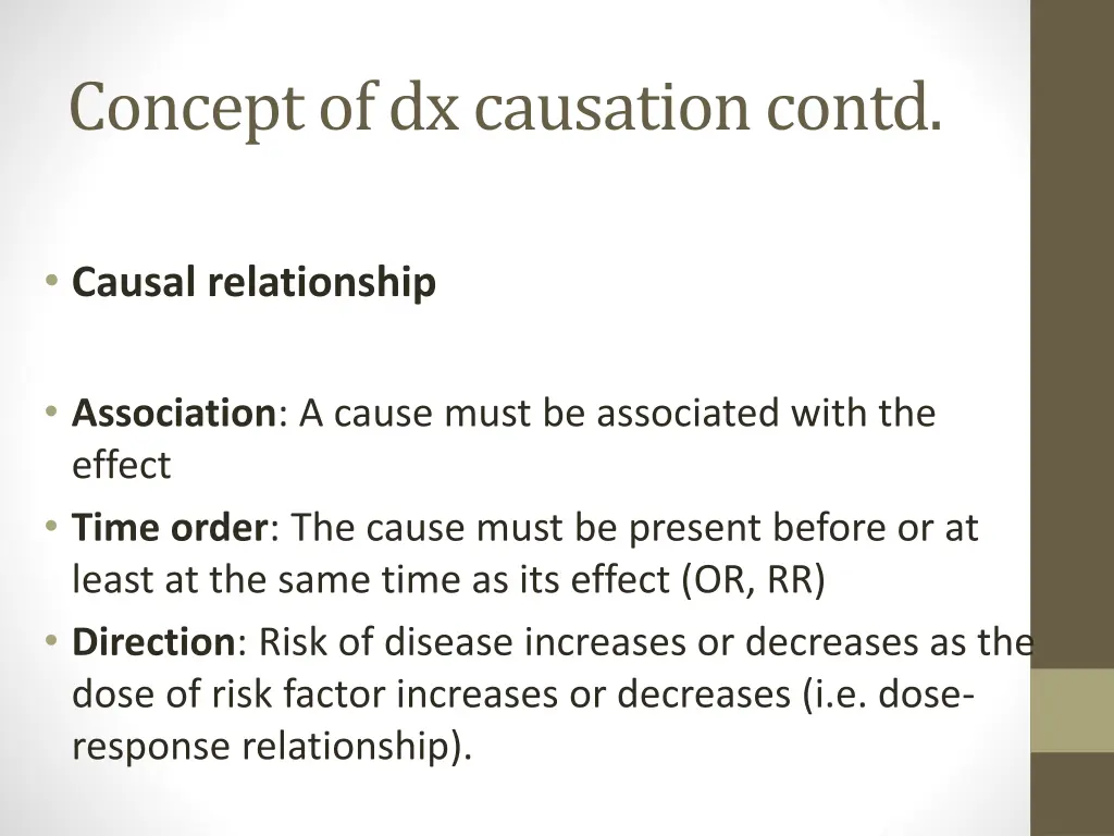 concept of dx causation contd 3